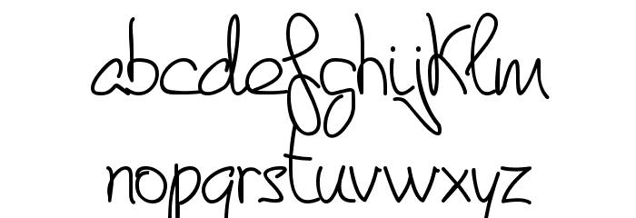de Manu 2 Font LOWERCASE
