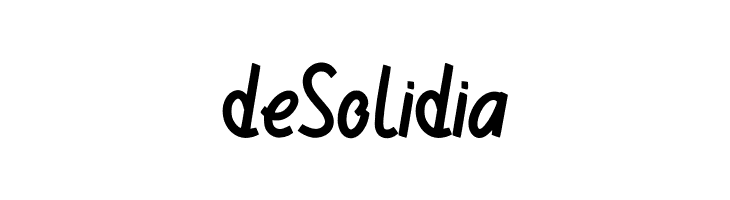de Solidia Шрифта
