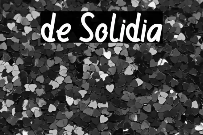 de Solidia Font examples