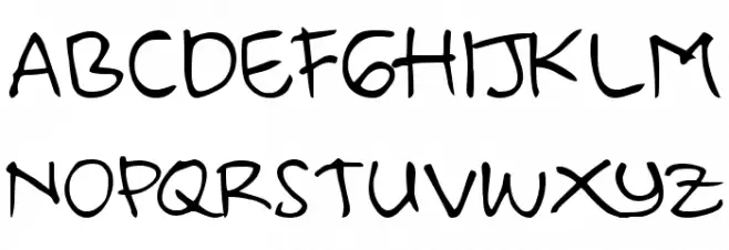 deAr Hand-demo Schriftart Groß
