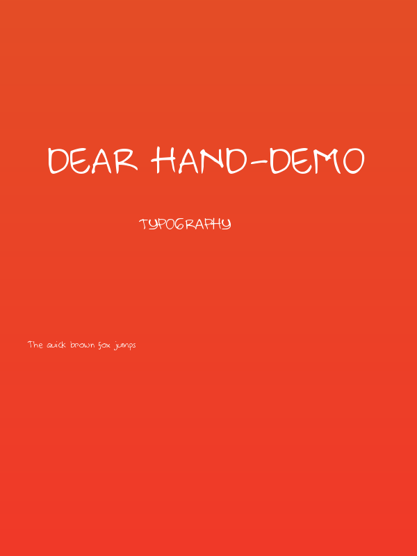 deAr Hand-demo Poster