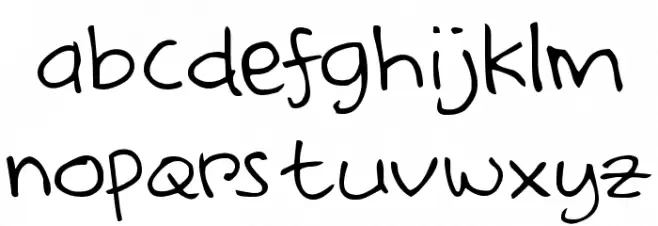 deAr Hand-demo フォント 小文字
