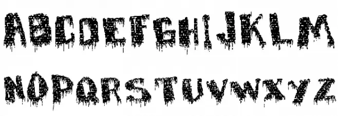 deFaced फ़ॉन्ट अपरकेस