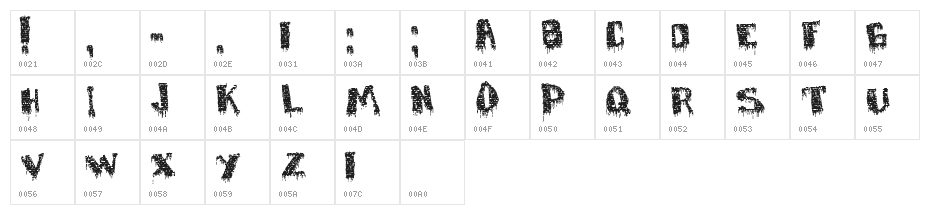 deFaced Character Map