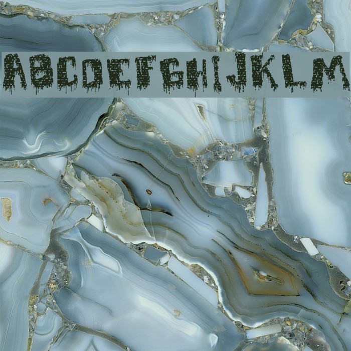 deFaced Font examples