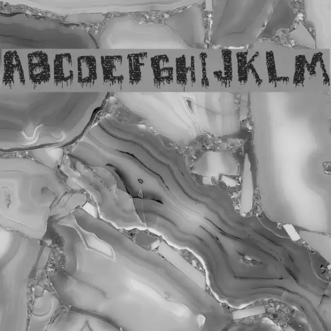 deFaced Schriftart examples