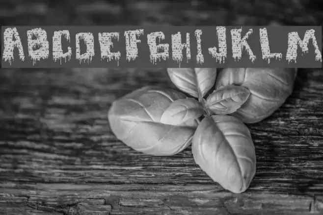 deFaced Schriftart examples
