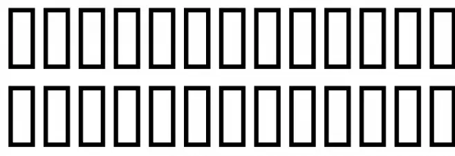 deFaced Schriftart Kleinbuchstaben