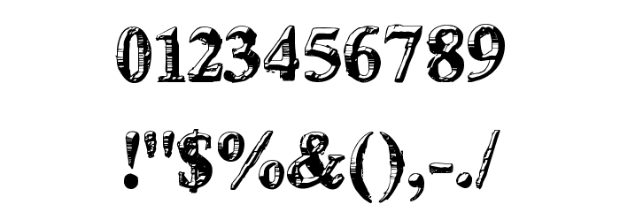 deLorimier Regular フォント その他の文字