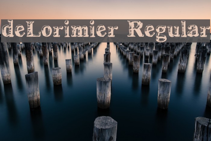 deLorimier Regular フォント examples