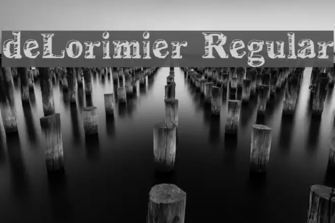 deLorimier Regular Font examples