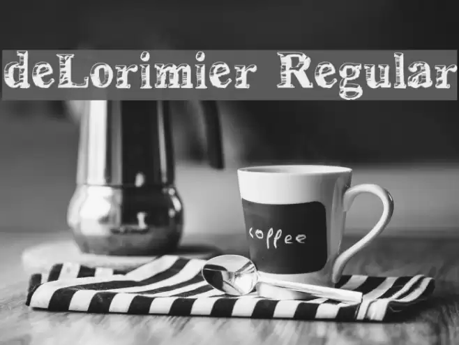 deLorimier Regular Font examples
