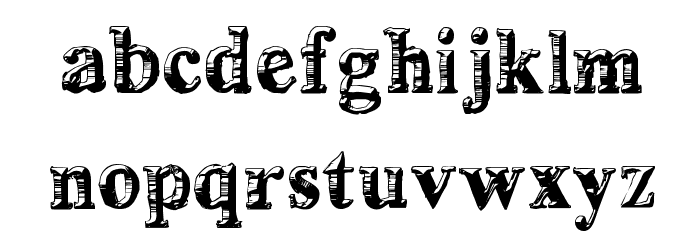deLorimier Regular フォント 小文字
