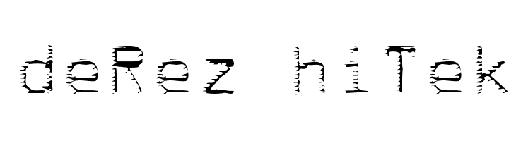 deRez hiTek फ़ॉन्ट