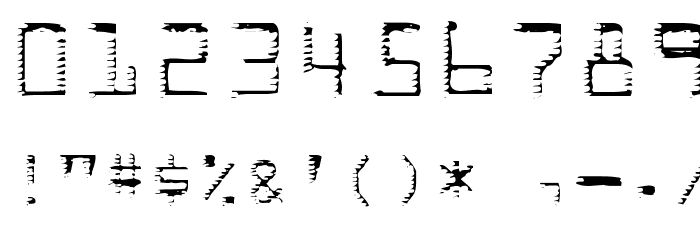 deRez hiTek Font OTHER CHARS