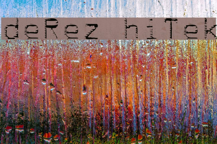 deRez hiTek Font examples