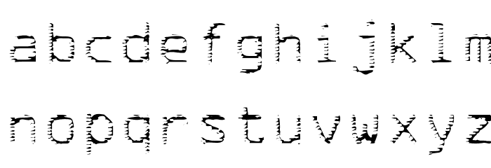 deRez hiTek Font LOWERCASE