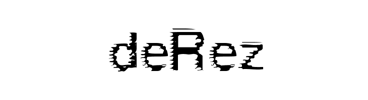 deRez फ़ॉन्ट