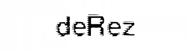 deRez  Frei Schriftart Herunterladen