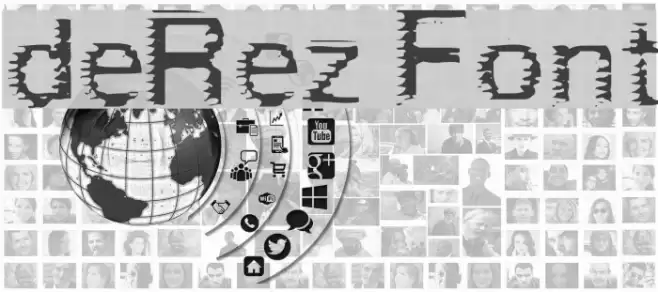 deRez Font examples