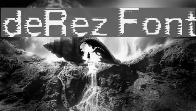 deRez Font examples