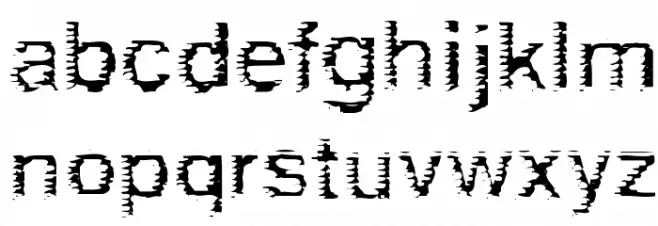 deRez Font LOWERCASE