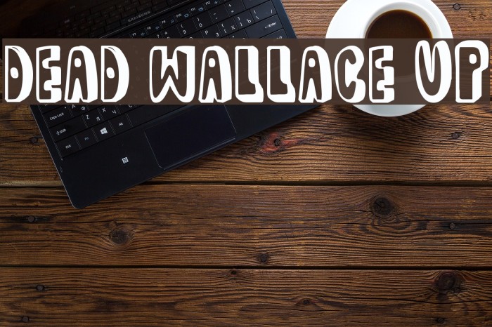 dead wallace UP Font examples