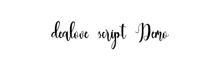 dealove script Demo  font caratteri gratis