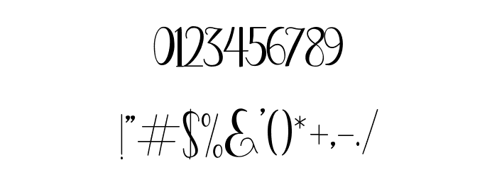dealove script Demo Font OTHER CHARS