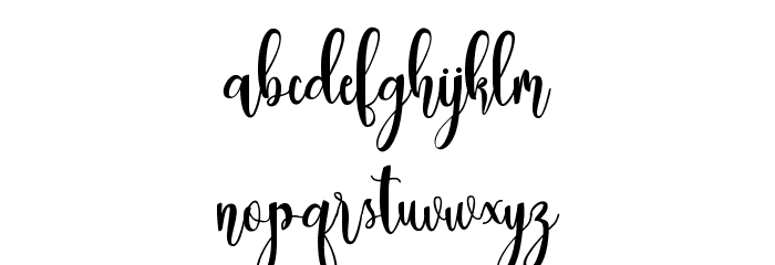 dealove script Demo Font LOWERCASE