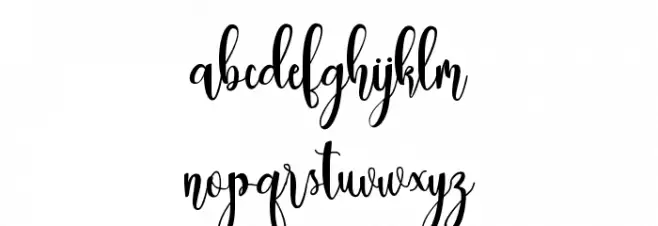 dealove script Demo Schriftart Kleinbuchstaben
