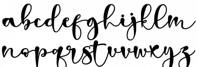 dear darling Font LOWERCASE
