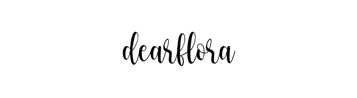 dear flora  Frei Schriftart Herunterladen
