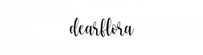 dear flora  フリーフォントのダウンロード