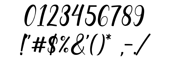dear love - personal use Font OTHER CHARS
