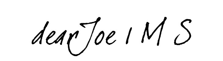 dearJoe 1 M&S Font