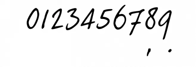 dearJoe 1 M&S Font OTHER CHARS