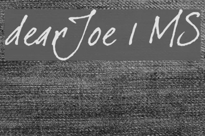 dearJoe 1 M&S Font examples