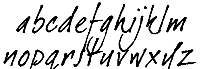dearJoe 1 M&S Font LOWERCASE