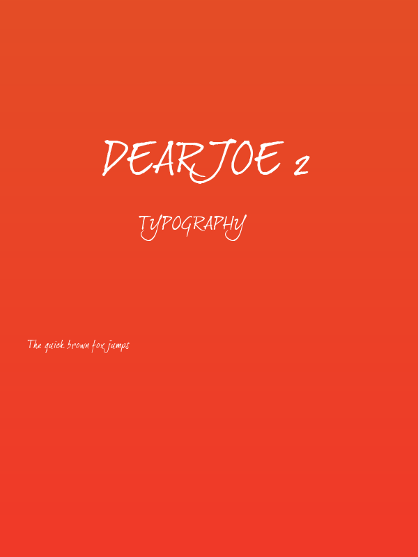 dearJoe 2 Poster