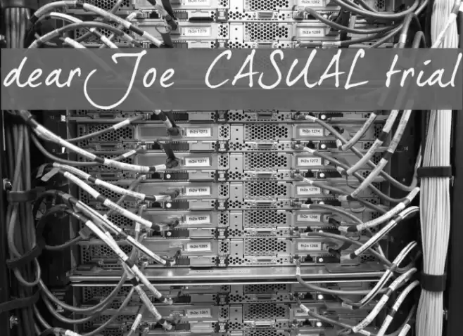 dearJoe 5 CASUAL trial Font examples