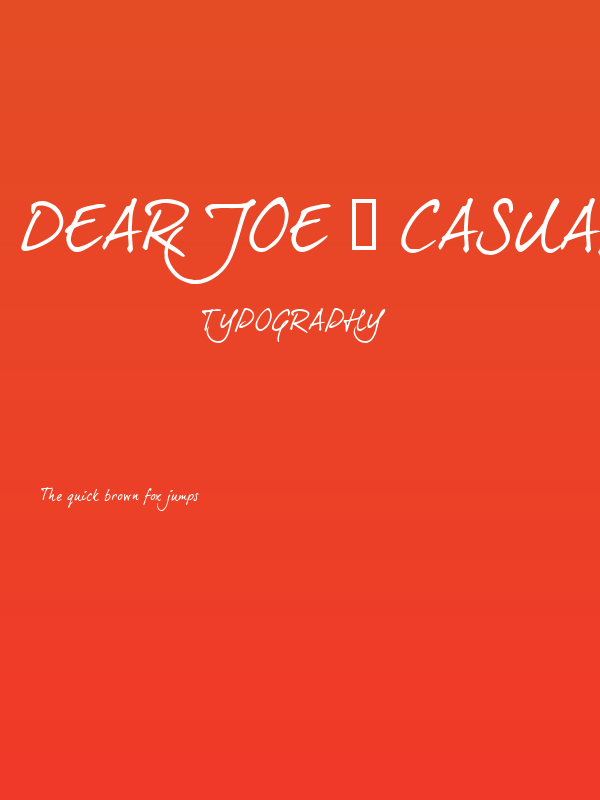dearJoe 5 CASUAL Poster