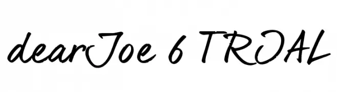 dearJoe 6 TRIAL  font caratteri gratis