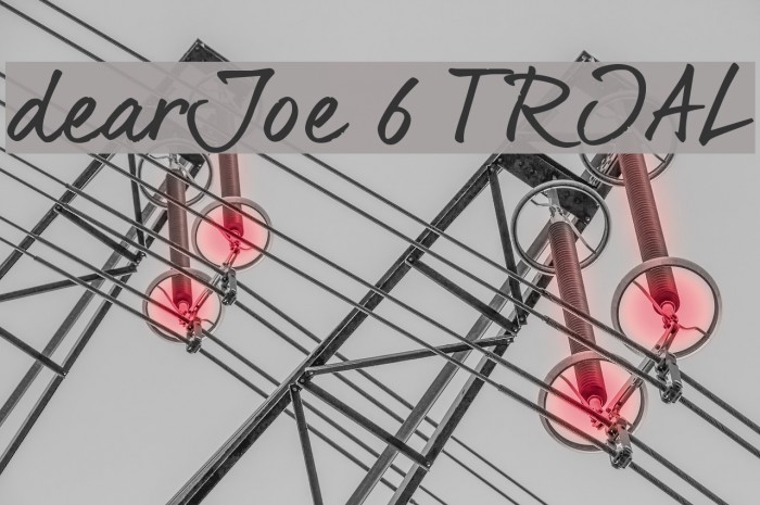 dearJoe 6 TRIAL Font examples