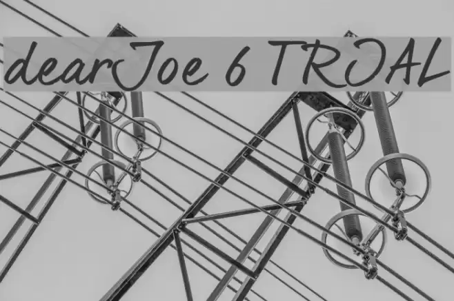dearJoe 6 TRIAL Font examples