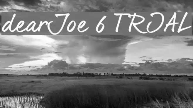 dearJoe 6 TRIAL Font examples