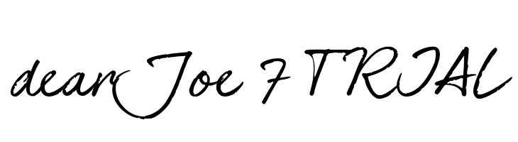 dearJoe 7 TRIAL  नि: शुल्क फ़ॉन्ट्स डाउनलोड