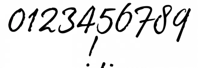 dearJoe 7 TRIAL Font OTHER CHARS