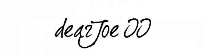 dearJoe II  font caratteri gratis