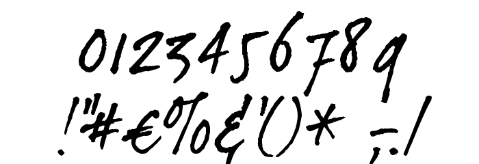dearJoe II Font OTHER CHARS